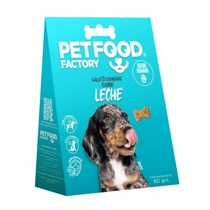 Galletas horneadas para Cachorros Sabor Leche Pet Food Factory