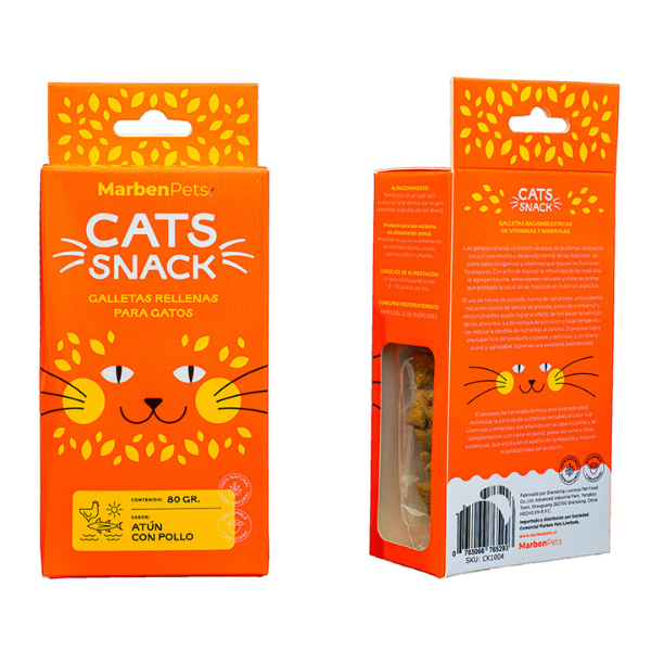 Cats Snack Galletas Sabor Atún con Pollo