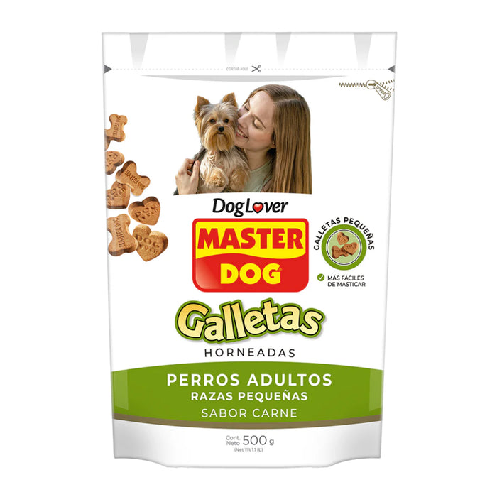 Galletas Master Dog Adulto Razas Pequeñas Carne