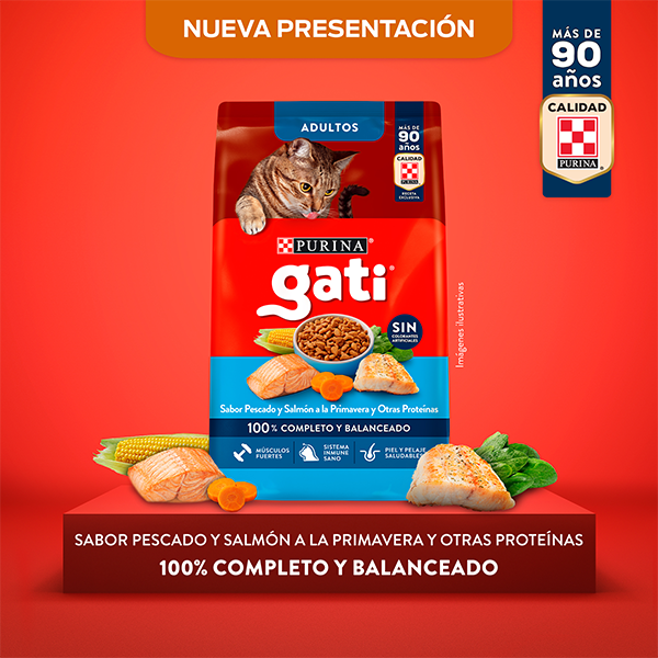 Gati Adultos sabor Pescado y Salmón a la Primavera