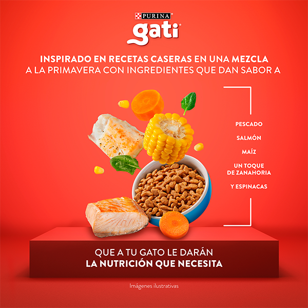 Gati Adultos sabor Pescado y Salmón a la Primavera