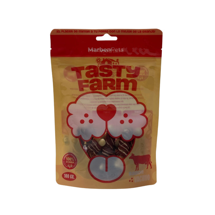 Huesos de Calcio Envuelto en Vacuno 400g Tasty Farm