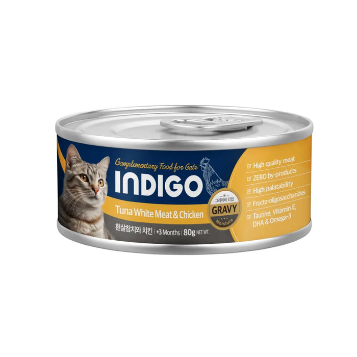 Indigo Lata Gato Atún con Pollo