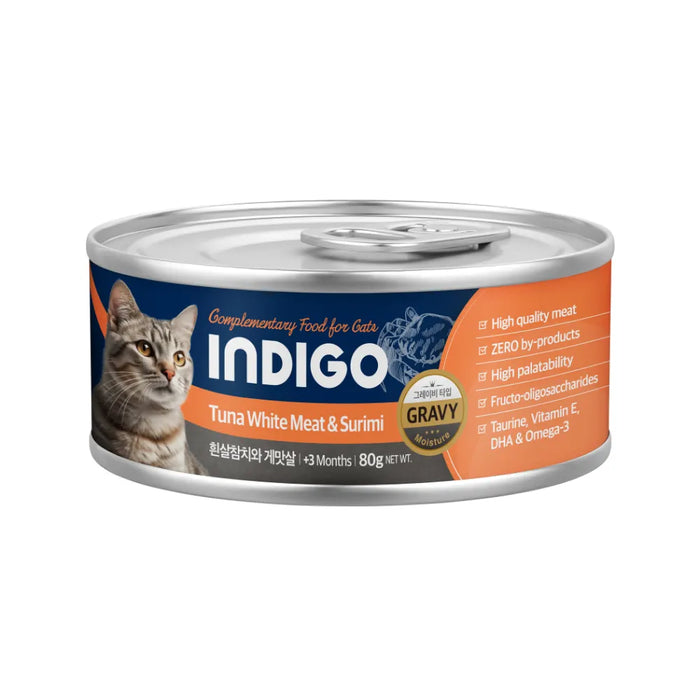 Indigo Lata Gato Atún con Surimi