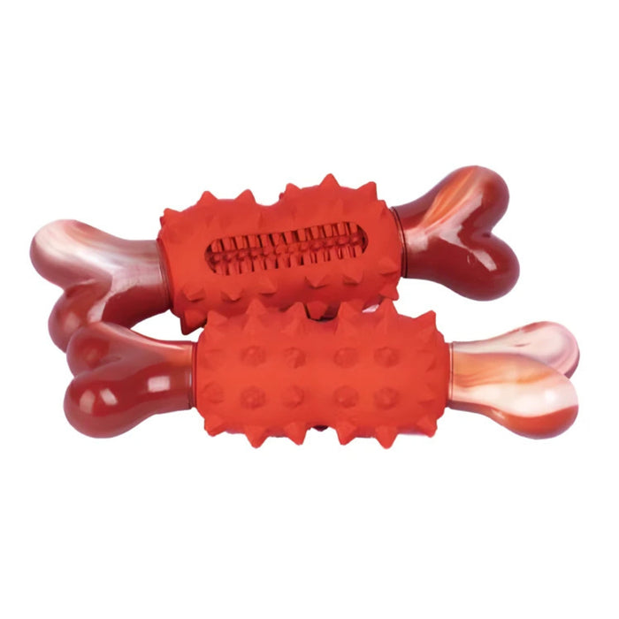 Juguete Hueso de Nylon con Caucho Resistente a Mordeduras