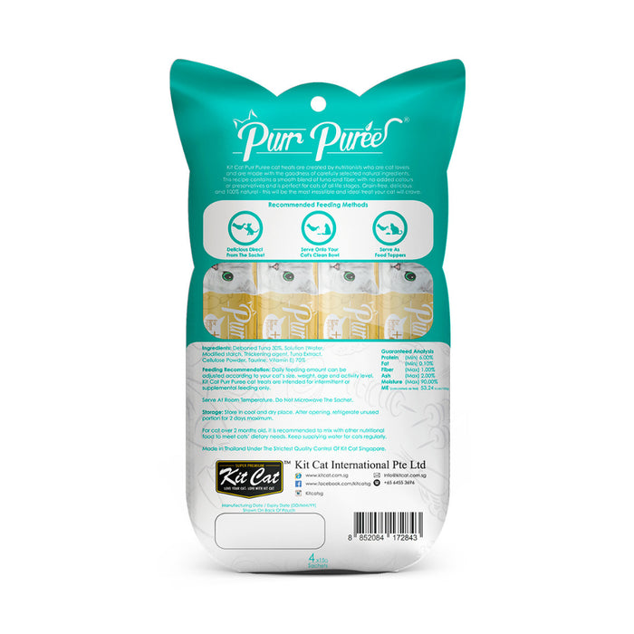 Kit Cat Purr Puree Atún y Fibra (Hairball)