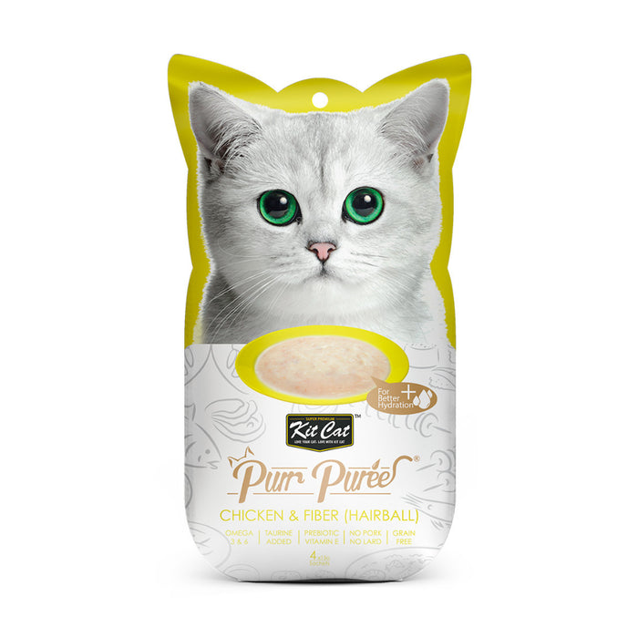 Kit Cat Purr Pollo y Fibra Hairball