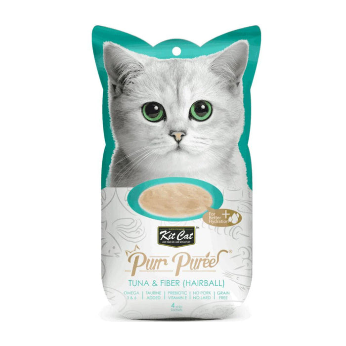 Kit Cat Purr Puree Atún y Fibra (Hairball)