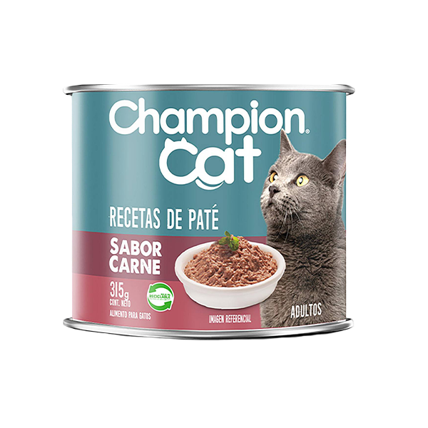 Lata Champion Cat Paté Carne 315g