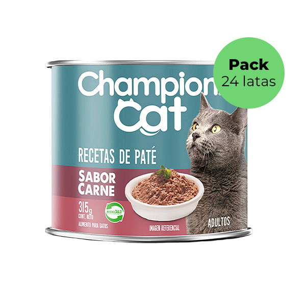 Lata Champion Cat Paté Carne 315g