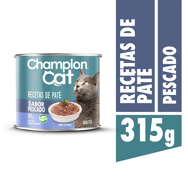 Lata Champion Cat Paté Pescado 315g