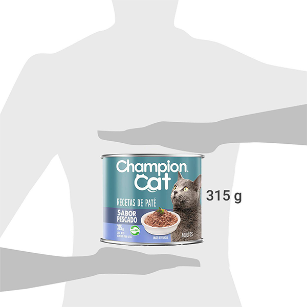 Lata Champion Cat Paté Pescado 315g