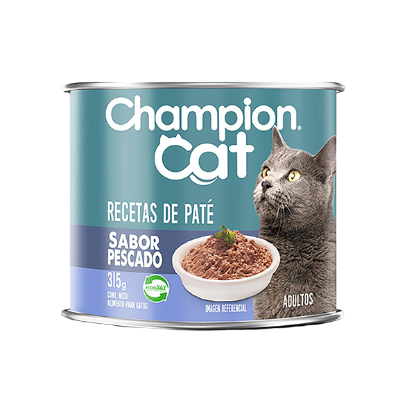 Lata Champion Cat Paté Pescado 315g