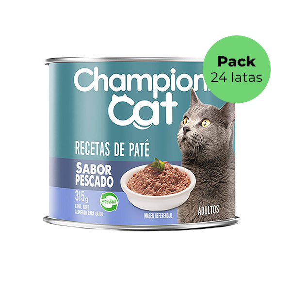 Lata Champion Cat Paté Pescado 315g