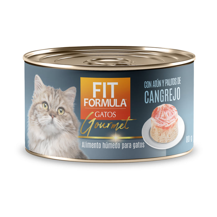 Fit Formula Gourmet Lata para Gato Atún y Palitos de Cangrejo