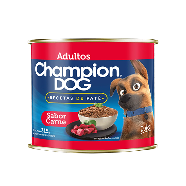 Lata Champion Dog Paté Sabor Carne, 315g