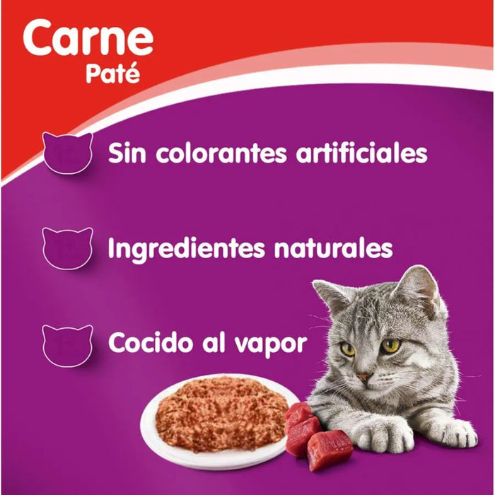 Lata Carne en Salsa Whiskas Alimento Húmedo - Gato Adulto