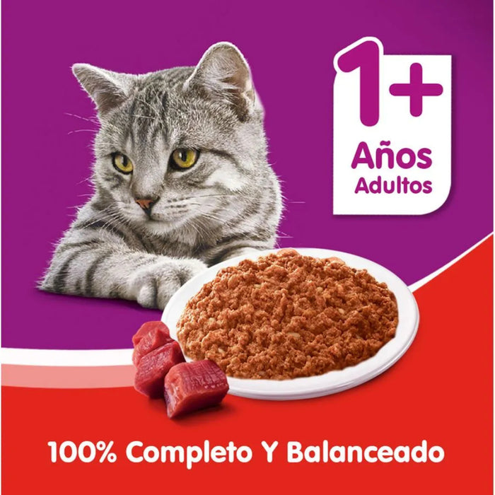 Lata Carne en Salsa Whiskas Alimento Húmedo - Gato Adulto