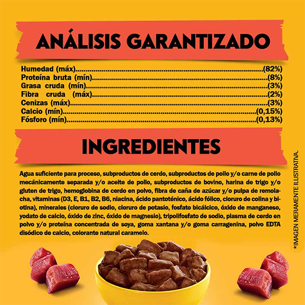 Pedigree Lata Alimento Húmedo Perro Adulto, sabor carne