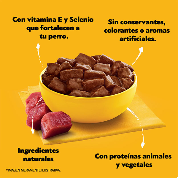 Pedigree Lata Alimento Húmedo Perro Adulto, sabor carne