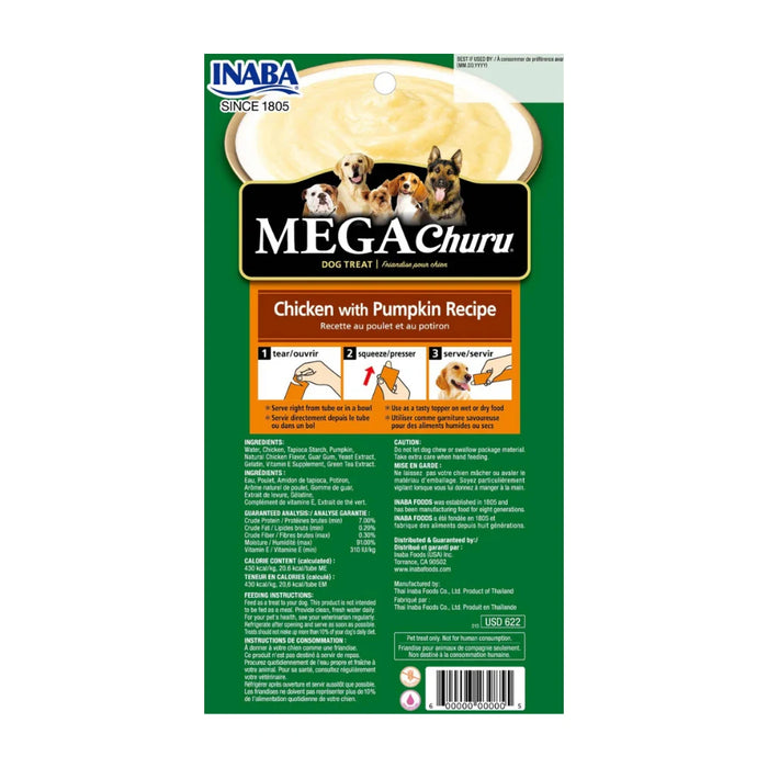 Mega Churu Pollo y Calabaza para Perros
