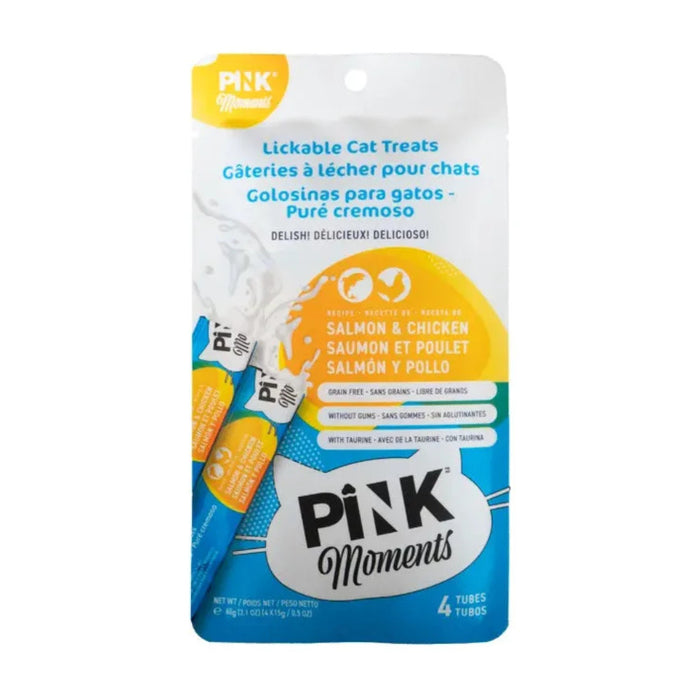 Pink Moments Snack Cremoso para Gatos - Sabor Pollo Salmón