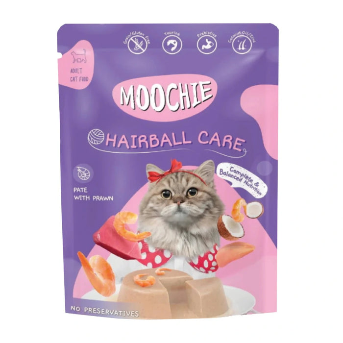 Moochie Gato Hairball Care con Camarón