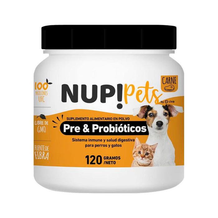 NUP! Pets Pre & Probióticos Carne para perros y gatos