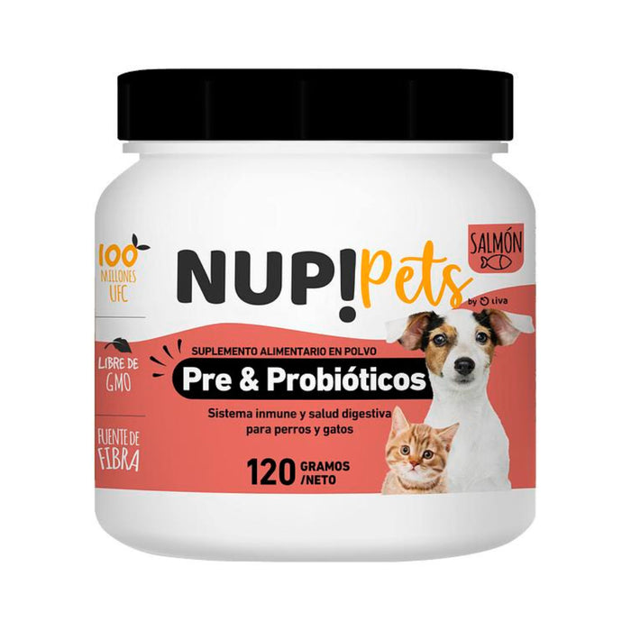 NUP! Pets Pre & Probióticos Salmón para perros y gatos