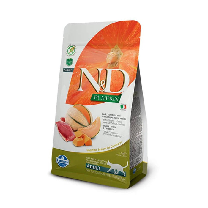 N&D Pumpkin Gato Adulto Pato, Calabaza y Melón