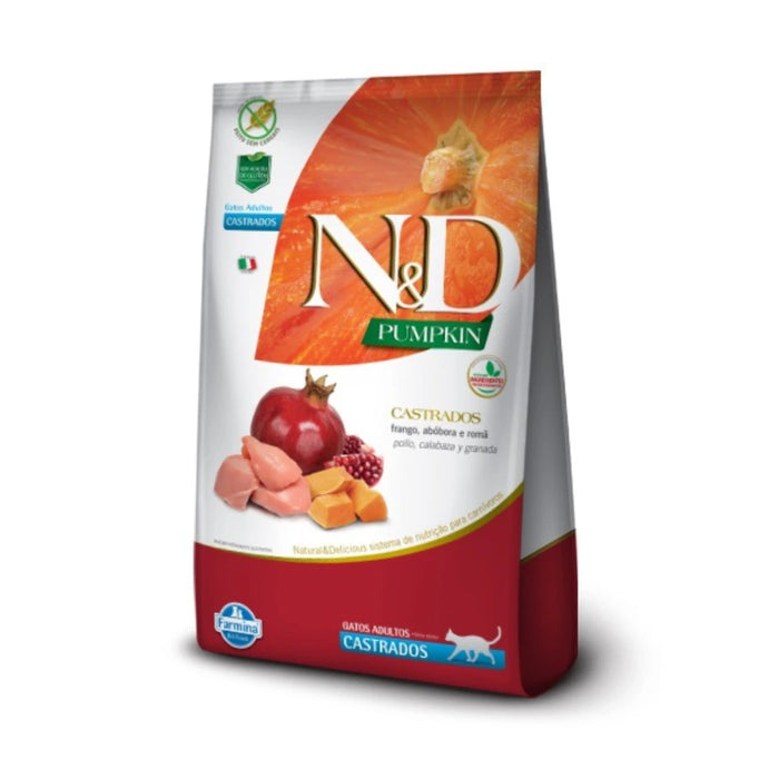 N&D Pumpkin Gato Adulto Castrado Pollo, Calabaza y Granada