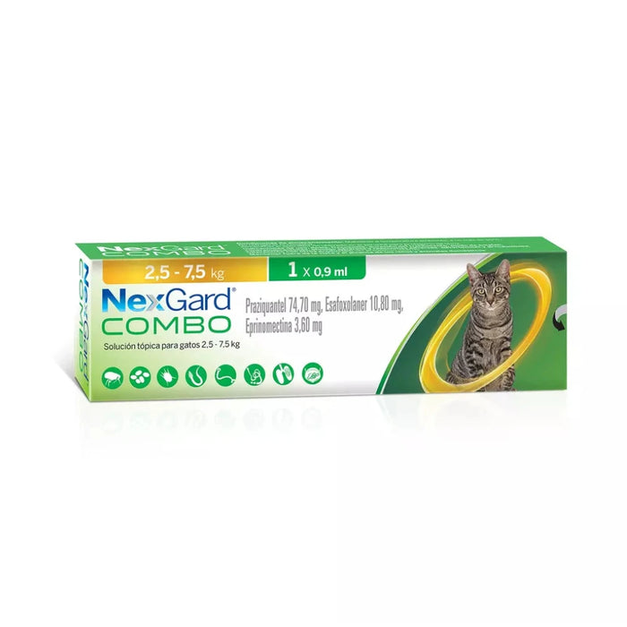 NexGard Combo Gato 2.5 - 7.5 kg