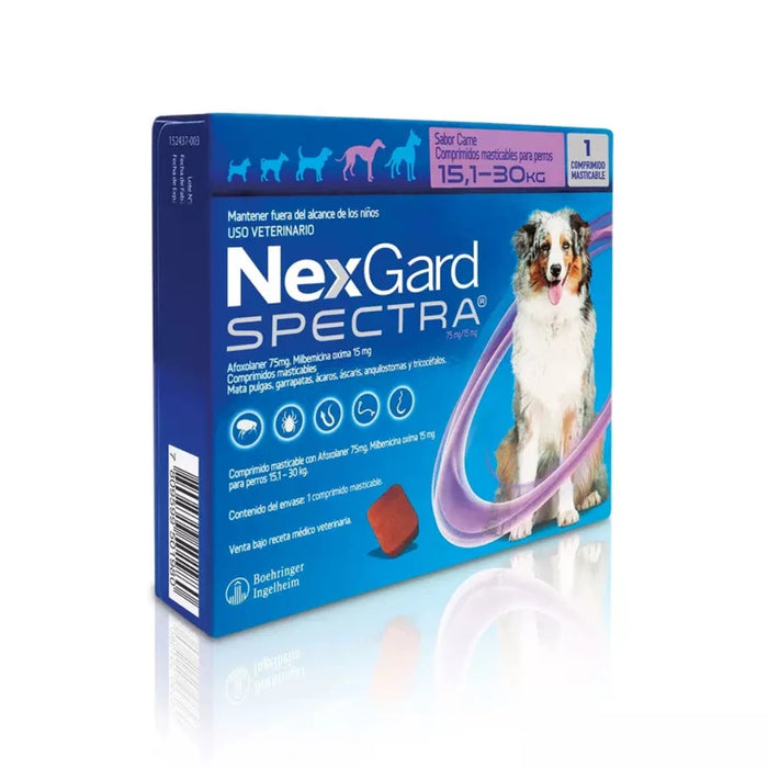 NexGard Spectra Perros 15.1 - 30 kg