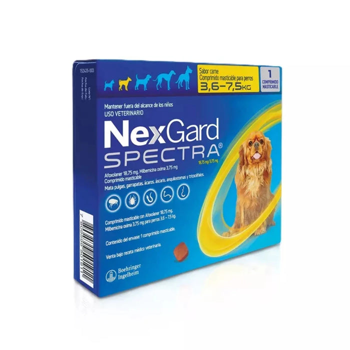 NexGard Spectra Perros 3.6 - 7.5 kg
