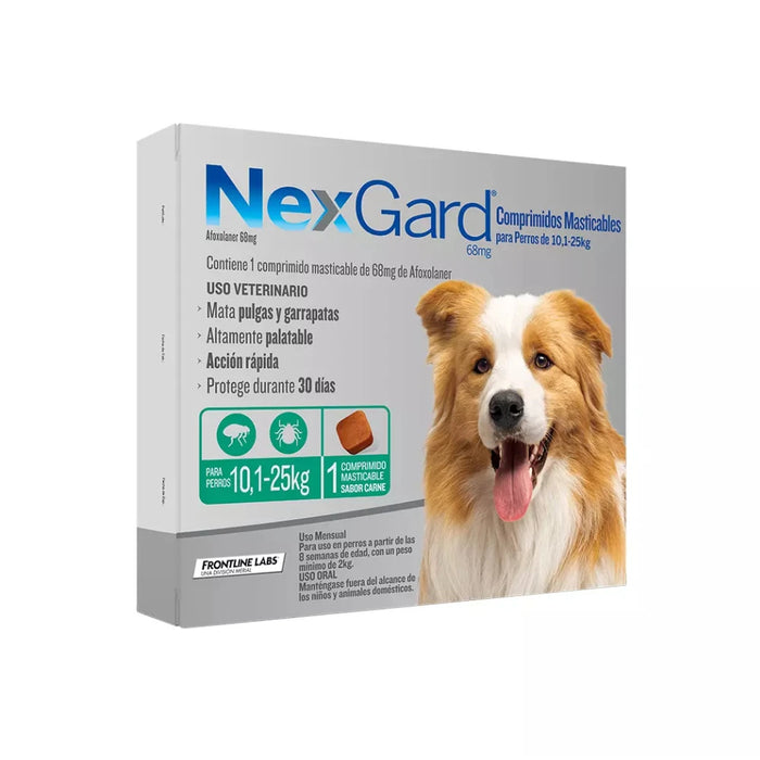 NexGard Perros 10.1 - 25 kg