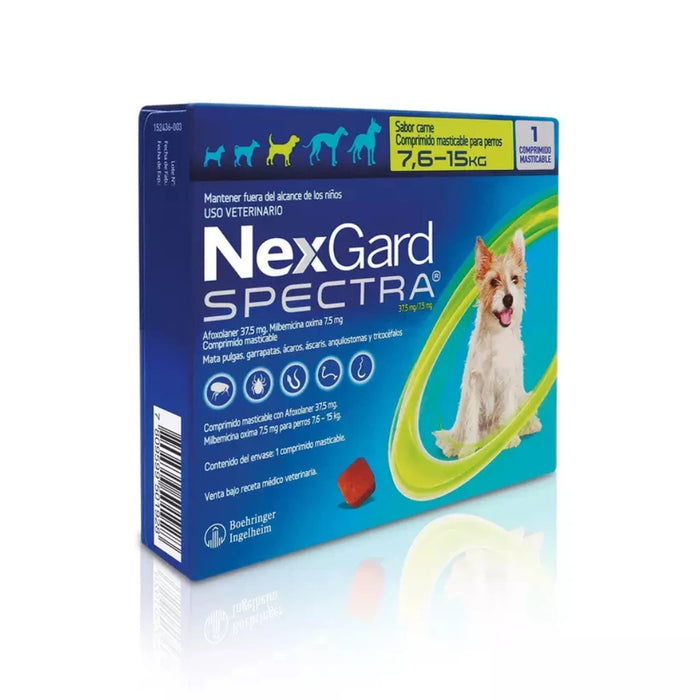NexGard Spectra Perros 7.6 - 15 kg