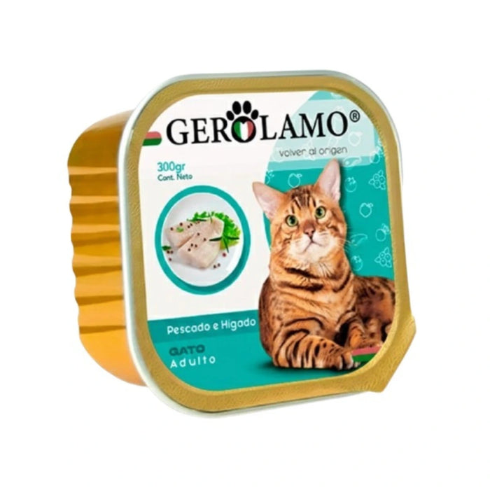 Paté para Gatos Sabor Pescado Tarrina Gerolamo