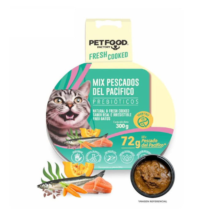 Paté de Pescados del Pacífico para Gato Pet Food Factory