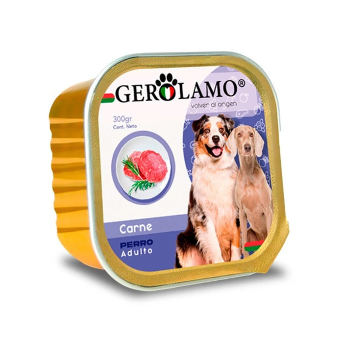 Paté para Perros Sabor Carne Tarrina Gerolamo