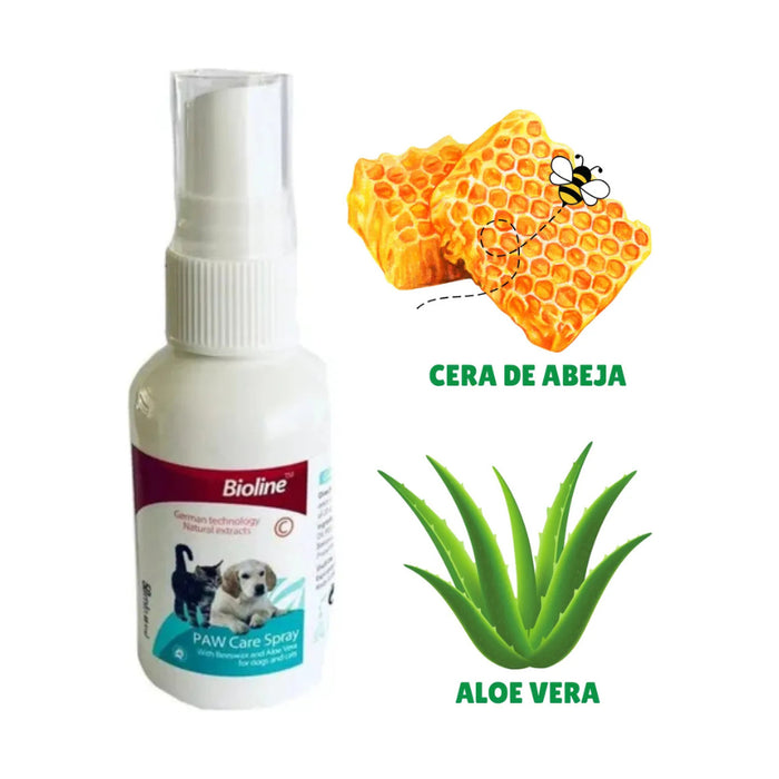 Paw Care Spray para Patas Perros y Gatos Bioline