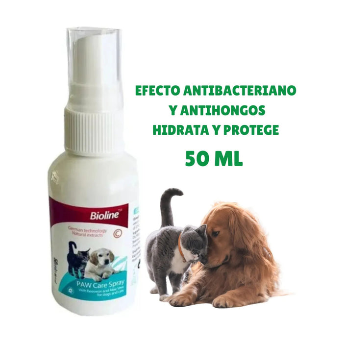 Paw Care Spray para Patas Perros y Gatos Bioline