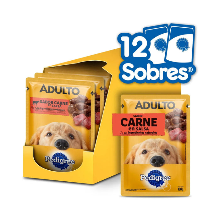 Pedigree Sobre Perro adulto, sabor carne en salsa