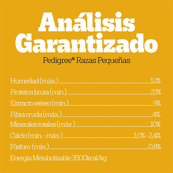 Pedigree Adulto Razas Pequeñas Sabor Carne y Vegetales