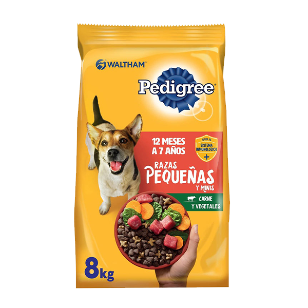 Pedigree Adulto Razas Pequeñas Sabor Carne y Vegetales