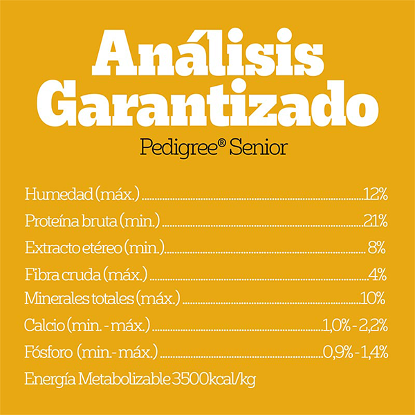 Pedigree Senior Sabor Carne y Vegetales