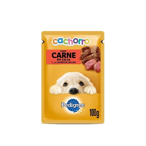 Pedigree Sobre Cachorro, sabor carne en salsa