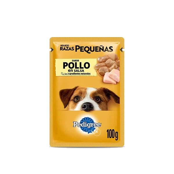 Pedigree Sobre Adulto Raza Pequeña En Salsa Sabor Pollo