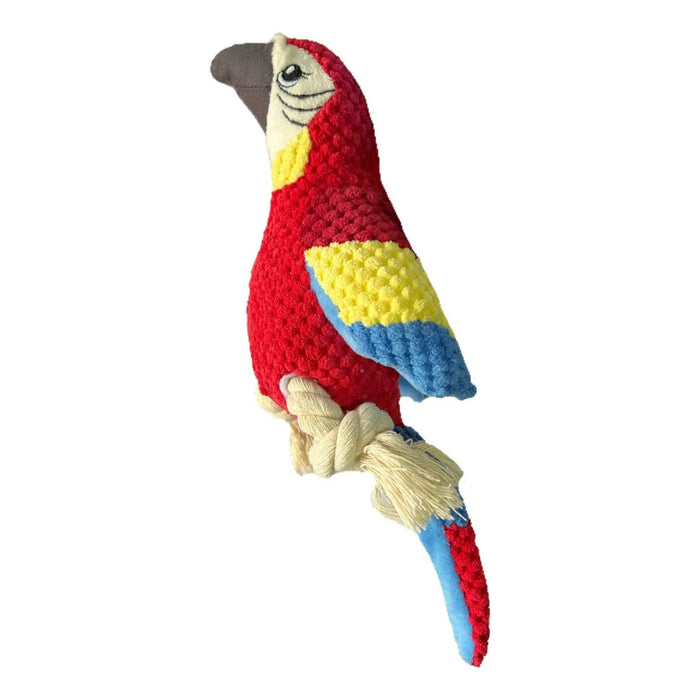 Peluche Sonoro para Perros Diseño Guacamayo