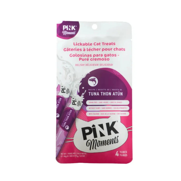 Pink Moments Snack Cremoso para Gatos - Sabor Atún