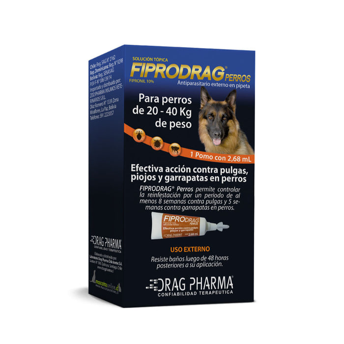 Pipeta Fiprodrag Perros entre 20 y 40 kg